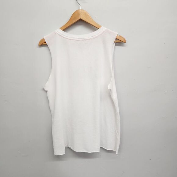 Calvin Klein Performance Logo Rib Trim Tank Bright White Large XXL - Picture 4 of 11